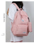 Purple Large Capacity Travel Backpack for Girls - Waterproof School Bag with Detachable Pencil Case
