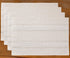 4 Pcs White Woven Placemats - Heat Resistant Kitchen Table Mats, Coffee Tea Cup Coasters, Linen Blend Dining Decor