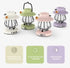 Pink Retro Snail Night Light - Portable Rechargeable Camping Lantern with Hook, 3-Color Dimming