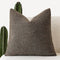 2 Pcs Brown Luxury Boucle Pillow Cover - Solid Color Faux Shearling Cushion Case for Sofa, 45x45cm, 230g (Pillow Insert Not Included)