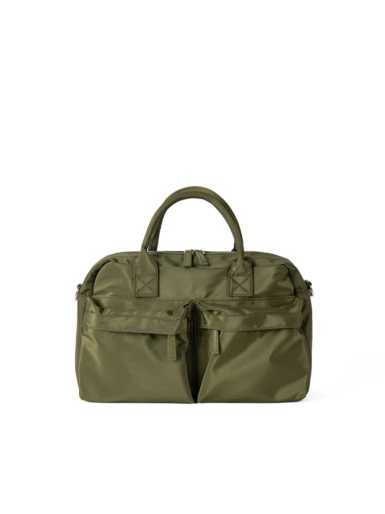 Green Casual Nylon Tote Bag - Lightweight Korean-Style Crossbody Bag, Large Capacity