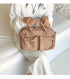 White Casual Nylon Tote Bag - Lightweight Korean-Style Crossbody Bag, Large Capacity