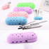 2 Pcs Green Portable Makeup Brush Holder - Silicone Cosmetic Organizer with 21 Slots, Washable, 20x8x5cm, 170g(makeup brush not included)