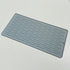 40.5*14.5CM Grey Silicone Draining Mat 4-Pack - Heat-Resistant Non-Slip Kitchen and Bathroom Pad for Cups and Utensils