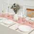 White Bohemian Gauze Table Runner 2-Pack - Polyester Fabric for Party and Birthday Table Decor