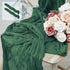 White Bohemian Gauze Table Runner 2-Pack - Polyester Fabric for Party and Birthday Table Decor