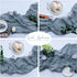 Light Green Bohemian Gauze Table Runner 2-Pack - Polyester Fabric for Party and Birthday Table Decor