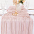 Brick Red Bohemian Gauze Table Runner 2-Pack - Polyester Fabric for Party and Birthday Table Decor