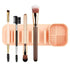 3 Pcs Grey Silicone Makeup Brush Organizer and Cleaning Rack - Wall-Mounted Holder with Brush Cleaning Texture