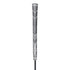 2 Pcs Grey Standard MCC PLUS4 Golf Grip - Standard Rubber and Cotton Thread Hybrid, 265 mm, 52g, Core 60