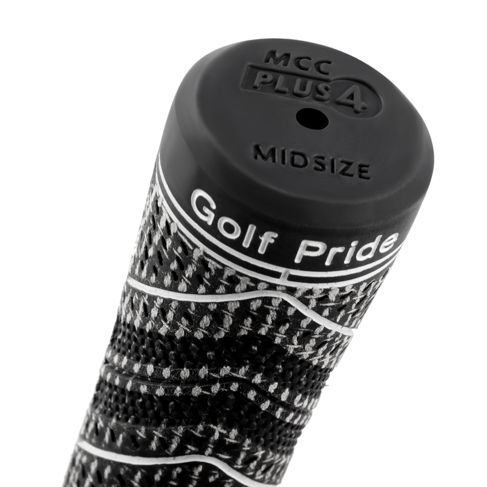 2 Pcs Blue MCC PLUS4 Midsize Golf Grip - Rubber and Cotton Thread Hybrid, 265 mm, 72g, Core 60