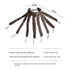 Black Heatless Octopus Hair Curlers 2-Pack - 50cm Soft Fabric Curling Rods for Effortless, Damage-Free Curls