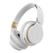 White Wireless Bluetooth Headphones with Noise Reduction - Heavy Bass, Long Battery Life, TF Card Support