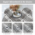 Yellow And White Pet Feeding Mat 45x60cm - Anti-Slip, Durable Diatom Mud Mat for Dogs and Cats, Easy to Clean