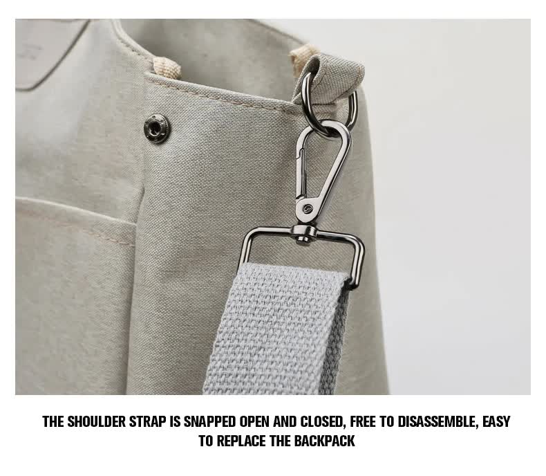 Size Small Black Stylish Multi-Function Diaper Bag - Insulated Tote with Shoulder Strap for Baby Essentials