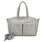 Size Small Grey Stylish Multi-Function Diaper Bag - Insulated Tote with Shoulder Strap for Baby Essentials