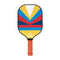 Style 2 Colorful Geometric Patterns Fiberglass Pickleball Paddle - Lightweight 220g with Anti-Slip TPU Grip for Outdoor Sports