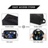 Black Stylish Waterproof Travel Toiletry Bag Organizer - Large Capacity Shaving Kit & Makeup Case(Makeup is a prop for shooting and is not included)