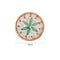 4 Pcs Beige Background With Green flower Handcrafted Rattan Coaster with Natural Shell Inlay - Decorative & Heat Insulating Drink Mat