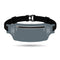 2 Pcs Grey Lightweight Women's Running Waist Bag - Splash-Proof Fitness Belt with Stretchable Phone Storage