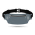 2 Pcs Grey Lightweight Women's Running Waist Bag - Splash-Proof Fitness Belt with Stretchable Phone Storage