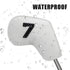 Brown Golf Iron Head Covers Set of 10 - Waterproof PU Leather Club Protectors with Embroidered Numbers (3-9, P, A, S)