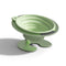 Green Foldable Elevated Pet Bowl Set - Tilted Ergonomic Cat Feeder with Aluminum Stand & Silicone Bowl