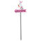 White Rabbit and Carrot Pattern Charming Metal Garden Stakes | Welcome Yard & Lawn Decor