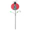 Red Ladybug Pattern Charming Metal Garden Stakes | Welcome Yard & Lawn Decor