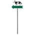 Black And White Cow Pattern Charming Metal Garden Stakes | Welcome Yard & Lawn Decor