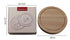 Brown And Silver Compact Round Rubberwood Cheese Board Set | 4 Stainless Steel Knives & Tools