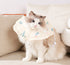 2 Pcs Size S Beige Comfortable Pet Recovery Collar | Waterproof Anti-Lick Collar for Cats & Dogs