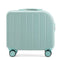 Light Blue Compact 18-Inch Carry-On Suitcase | Lightweight ABS Hardside Spinner Luggage