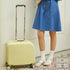 Beige Compact 18-Inch Carry-On Suitcase | Lightweight ABS Hardside Spinner Luggage