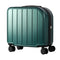 Dark Green Compact 18-Inch Carry-On Suitcase | Lightweight ABS Hardside Spinner Luggage