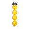 2 Tubes Yellow Outdoor Pickleball Balls 4-Pack - Durable 40-Hole Design with Carry Tube(8 balls in total)
