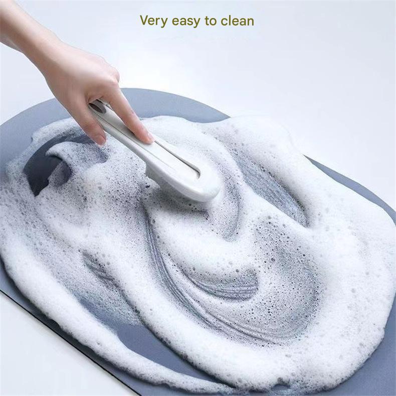 Style 1 White And Yellow Absorbent Diatomaceous Earth Pet Feeding Mat - Non-Slip & Quick Dry Placemat (50x80cm)