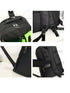 Green And Black Stylish Sports Backpack with Contrast Pockets - Unisex Gym Bag for Badminton & Tennis