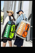Green And Black Stylish Sports Backpack with Contrast Pockets - Unisex Gym Bag for Badminton & Tennis