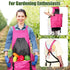 Blue Garden Harvesting Apron - Waterproof Oxford Cloth with Quick Release Pouch