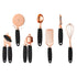 Pink And Rose Gold 7-Piece Kitchen Gadget Set - Stainless Steel Utensils with Comfort Grip Handles
