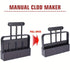Black Manual Soil Blocker Tool - 5 x 5cm Block Maker for Seed Starting