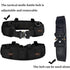 Black Adjustable Tactical Battle Belt Set - Padded MOLLE Outer & Nylon Inner Belt