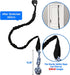Grey And Colored Cotton Balls Interactive Bungee Dog Tug Toy - Hanging Rope Ball for Solo Play & Exercise