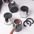 Dark Grey Round Professional Aluminum Espresso Tamping Station - Adjustable Portafilter Holder Stand