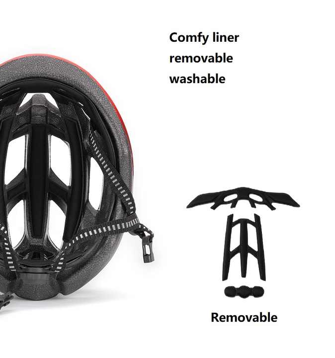 White Lightweight Adult Bicycle Helmet - Adjustable Fit Road & Mountain Bike Safety Headgear (57-62cm)