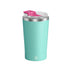 Light Blue 316 Stainless Steel Rechargeable Electric Self-Stirring Mug - 420ml Automatic Mixing Cup with Magnetic Rotor