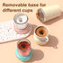 Light Blue 316 Stainless Steel Rechargeable Electric Self-Stirring Mug - 420ml Automatic Mixing Cup with Magnetic Rotor