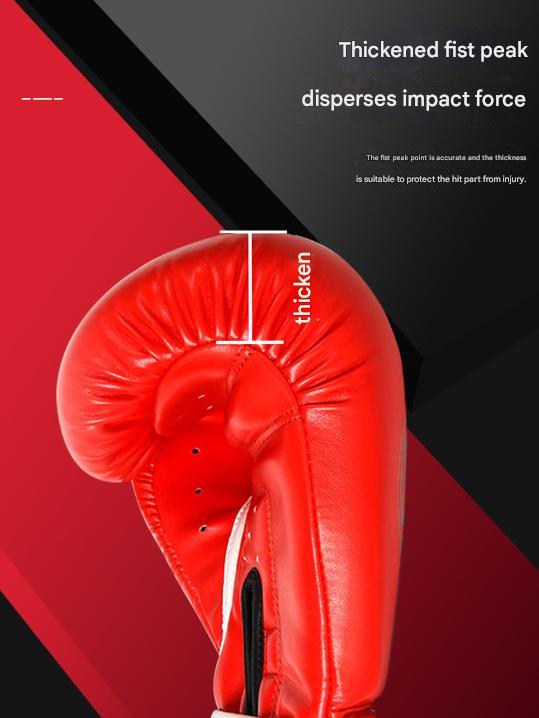 Black And Silver Durable 10oz PU Leather Boxing Gloves - Padded & Ventilated for Training