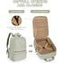 Green Large Capacity Travel Laptop Backpack - Sleek Business Shoulder Bag with Padded Compartment